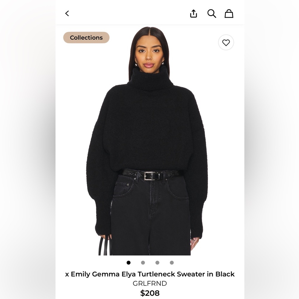 GRLFRND Elya Turtleneck Sweater